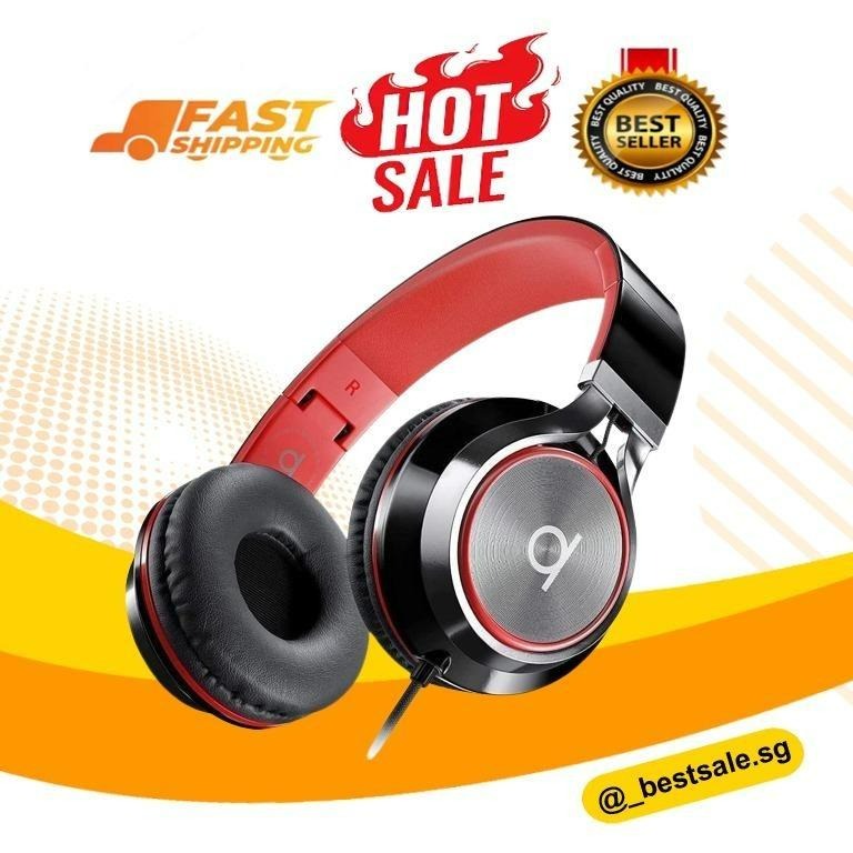 Artix foldable headphones with microphone and volume discount control