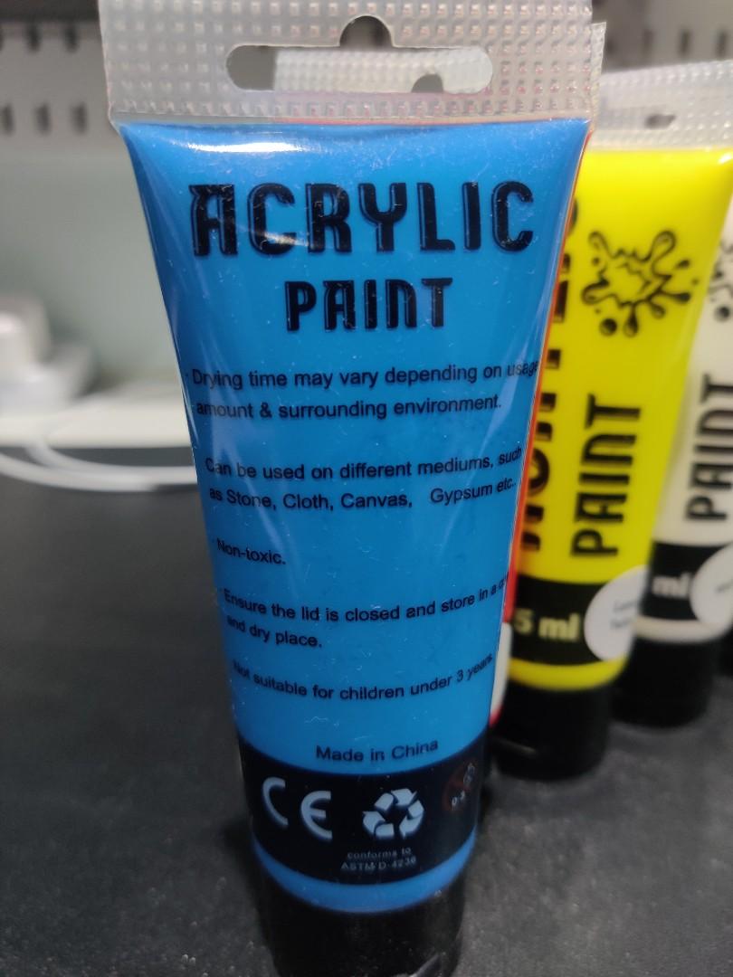 Acrylic paint, Hobbies & Toys, Stationery & Craft, Craft Supplies