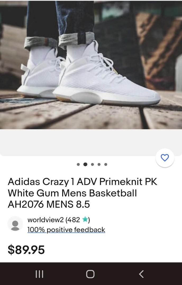 Addidas Crazy 1 ADV Men s Fashion Footwear Sneakers on Carousell