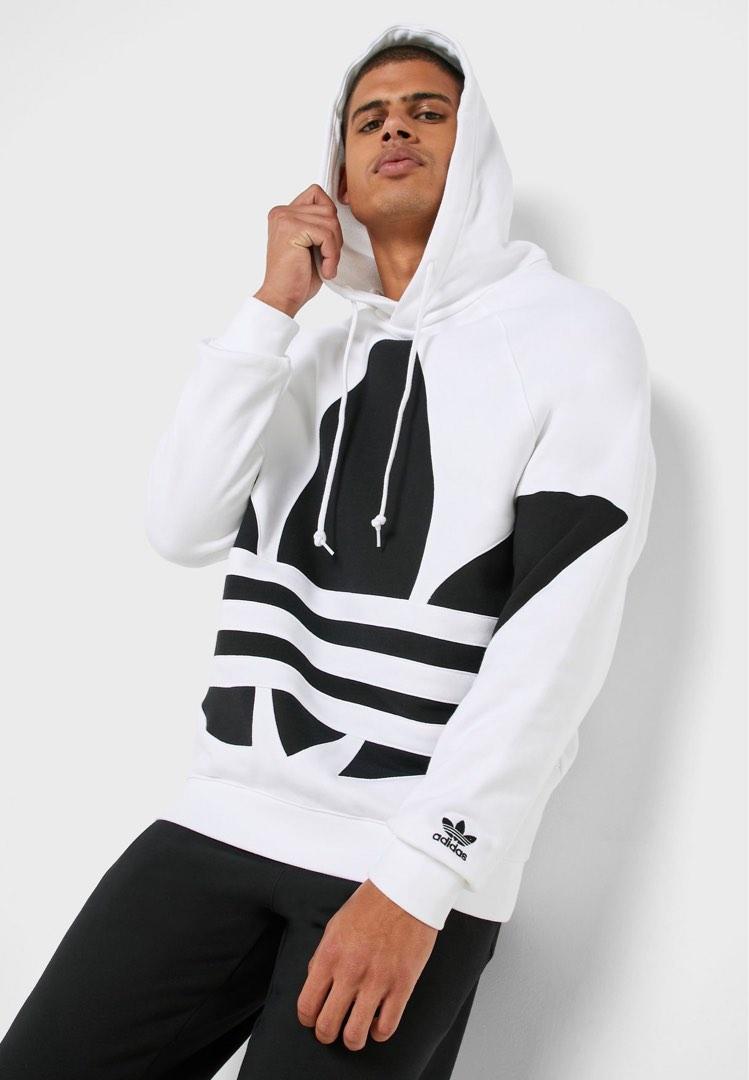 adidas originals men's big trefoil hoodie sweatshirt