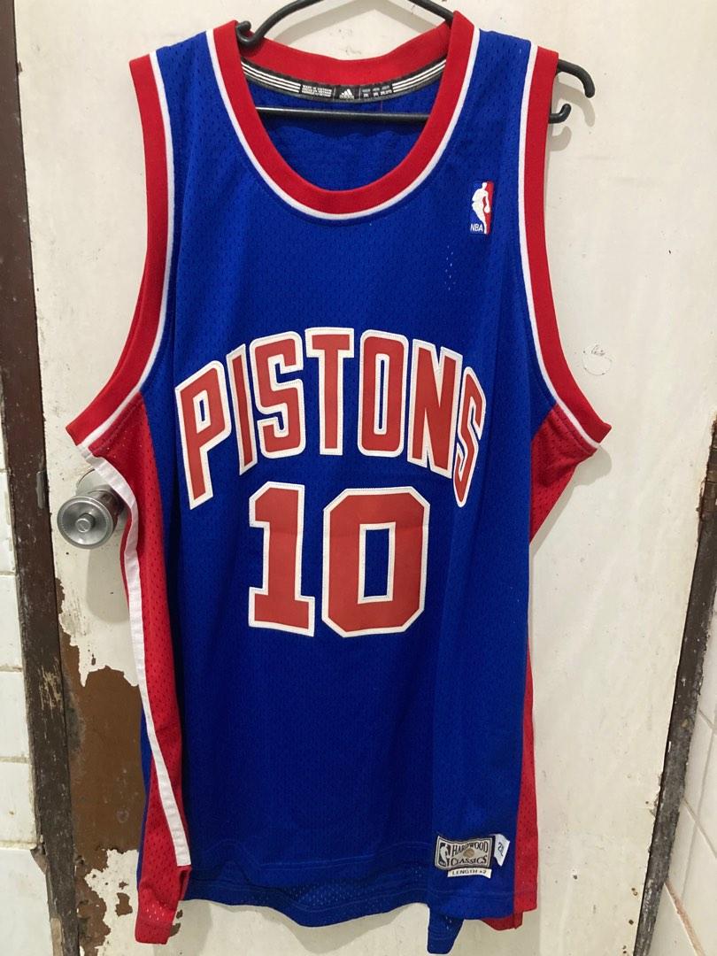 Adidas Pistons Rodman Jersey, Men's Fashion, Activewear on Carousell