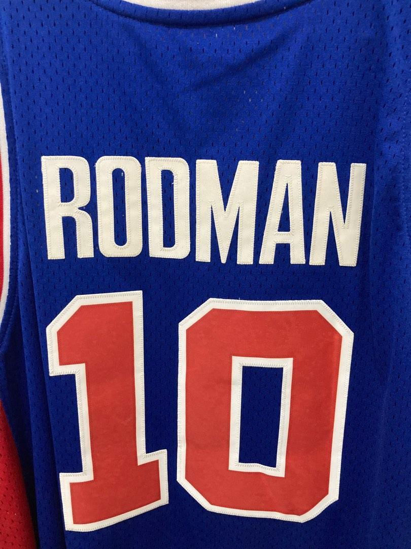 Adidas Pistons Rodman Jersey, Men's Fashion, Activewear on Carousell