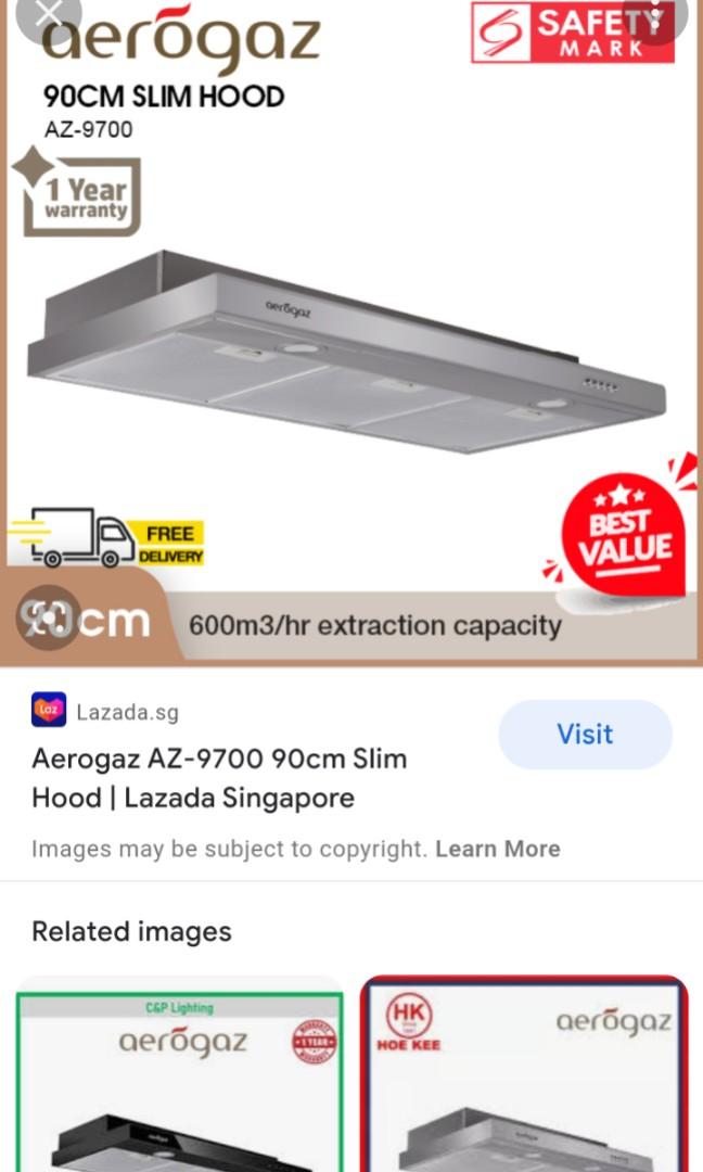 Aerogaz 90cm Slim Cooker Hood AZ9700, TV & Home Appliances, Kitchen