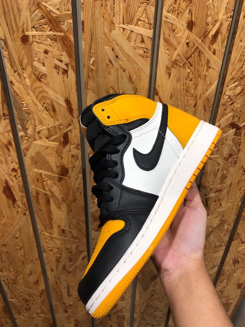 AJ 1 Retro High Og Gs Yellow toe Men s Fashion Footwear