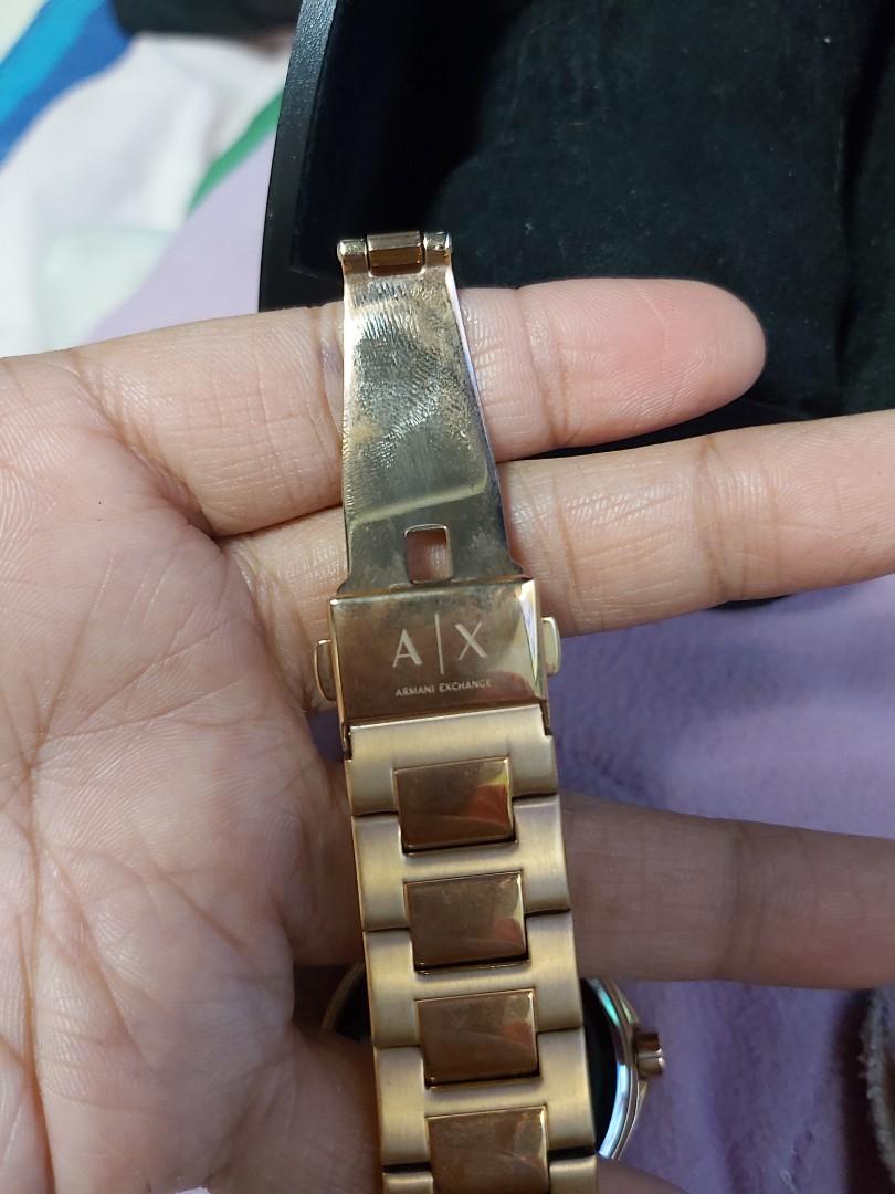 Armani Exchange Ladies AX4347 Rose Gold Tone Stainless Steel