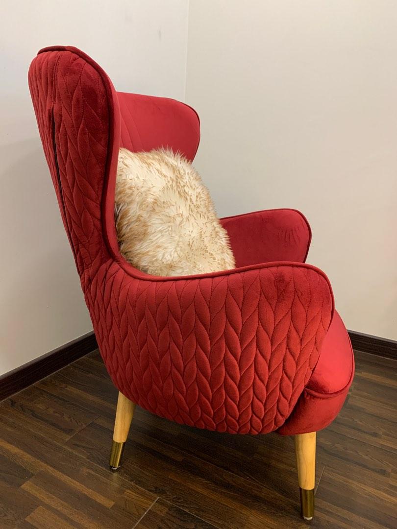Small red armchair outlet