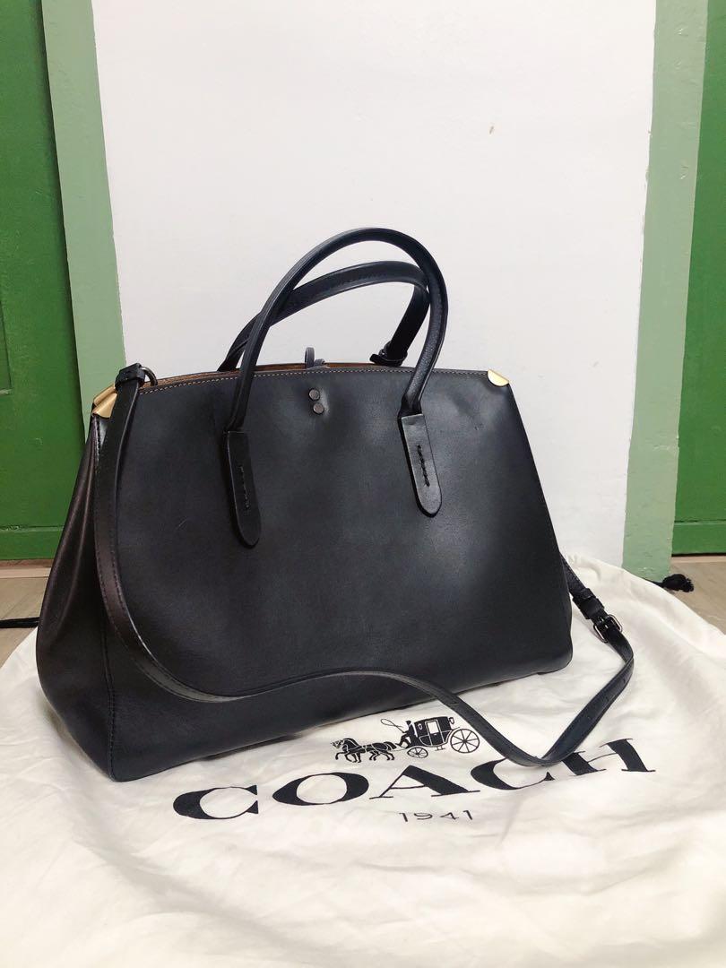 Coach cooper carryall black clearance