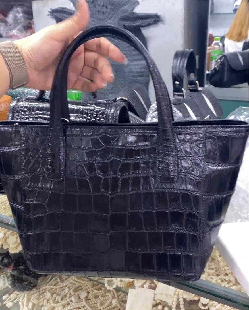 Genuine Crocodile Skin Leather Women's Handbag Alligator Satchel Bag -  Everweek