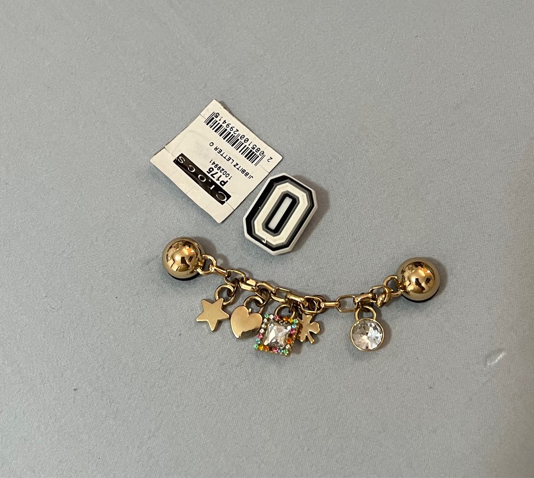 Authentic Jibbitz Crocs Chain with 1 Free letter Jibbitz, Women's