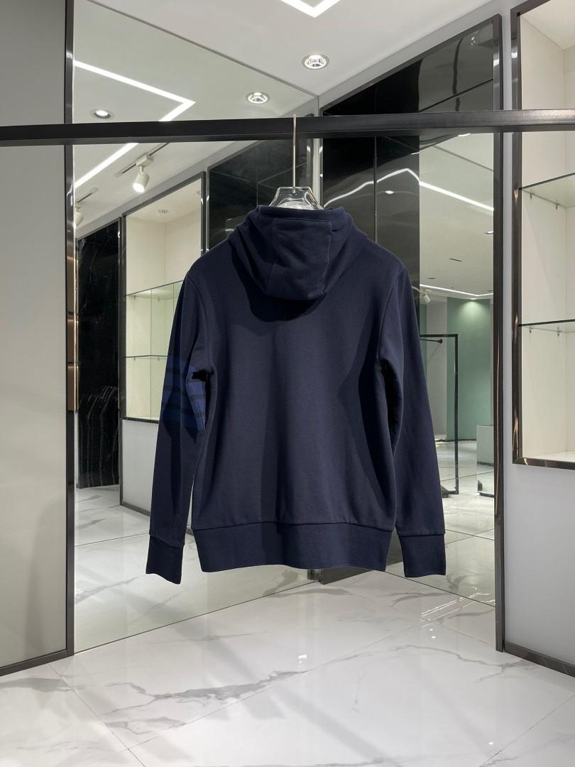 Authentic TB new color matching fourbar zipper sweater, Luxury, Apparel on Carousell