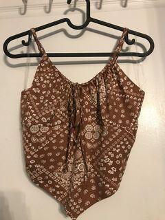 Bandana print top