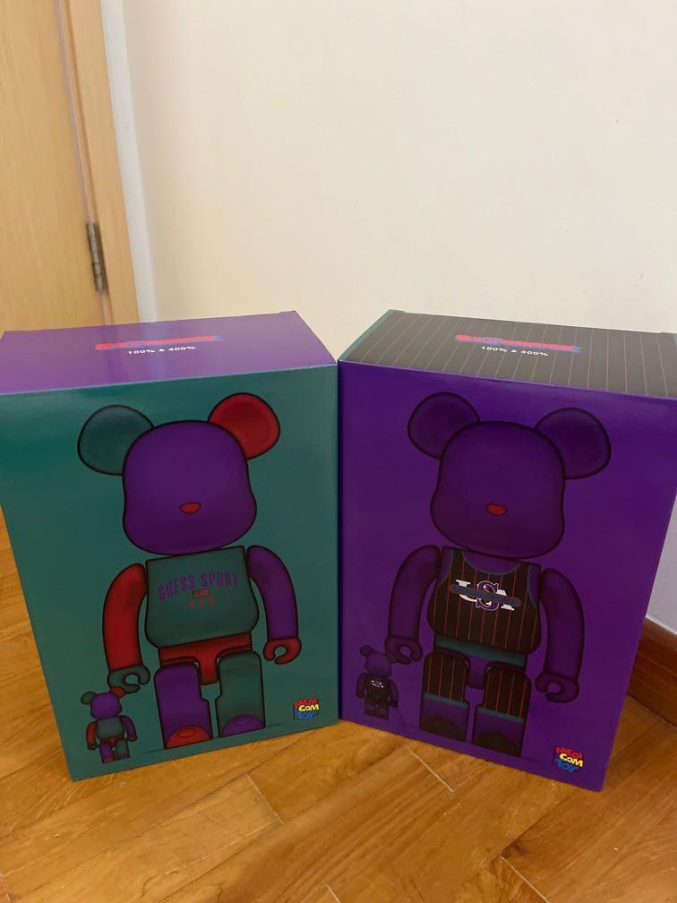 Bearbrick Guess sport 400% & 100% (set of 2), Hobbies & Toys, Toys