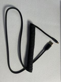 Black coiled cable