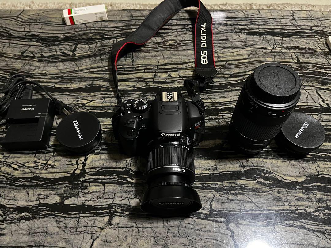 Canon DSLR camera with lenses, Photography, Cameras on Carousell