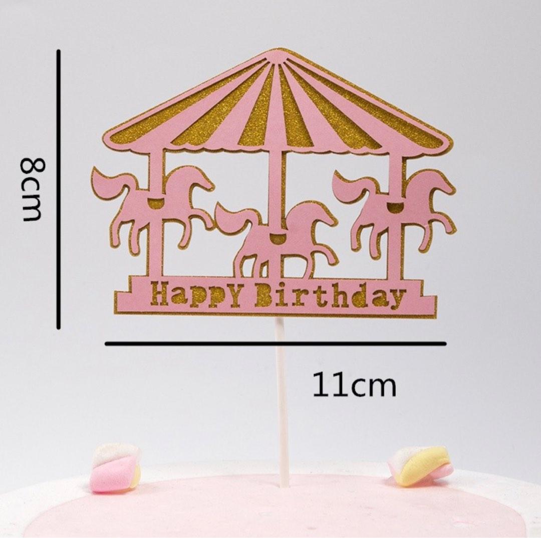 Carousel cake topper, Hobbies & Toys, Stationery & Craft, Occasions
