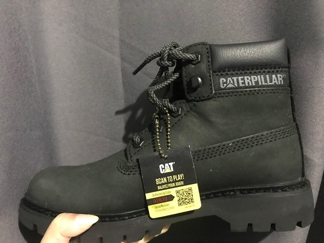 CAT Black Combat Boots, Men's Fashion, Footwear, Boots on Carousell