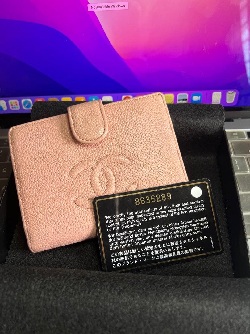 Chanel caviar short wallet Pink (Category: Luxury Bags & Wallets) located in Manila. Submitted by imsojelica (Listing ID 1183134506, Image 1). Description: Guaranteed authentic With lifetime guarantee of authenticity from original seller (reputable ig seller), will give details once sold.