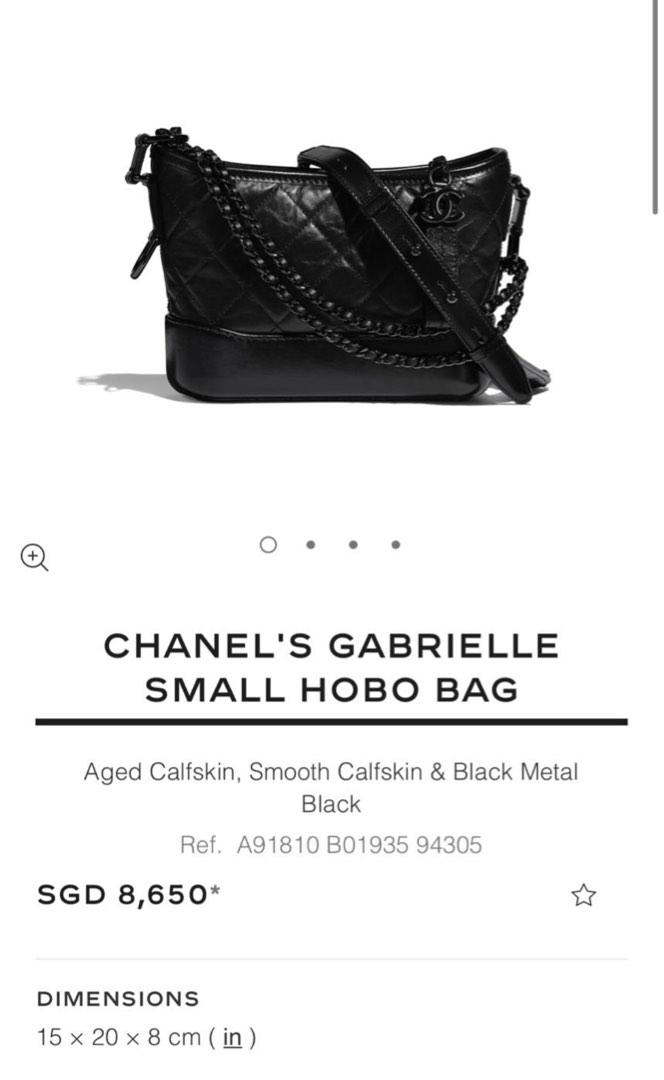 Shop CHANEL CHANEL's GABRIELLE Small Hobo Bag (A91810) by
