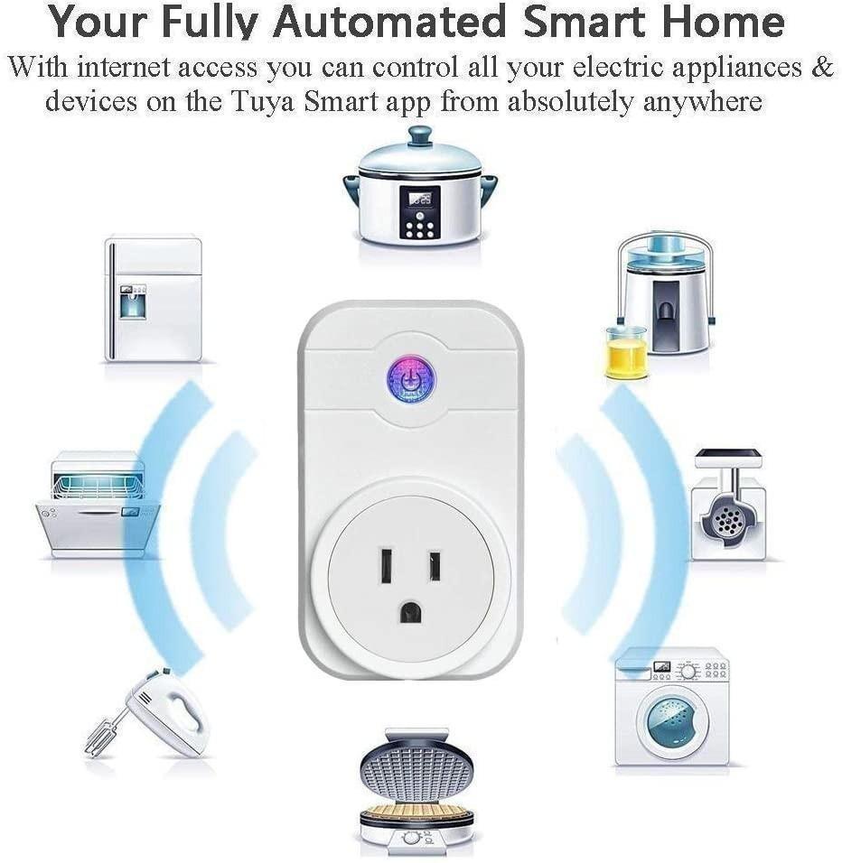 LINGANZH Smart Plug Wi-Fi Smart Socket Compatible with Alexa