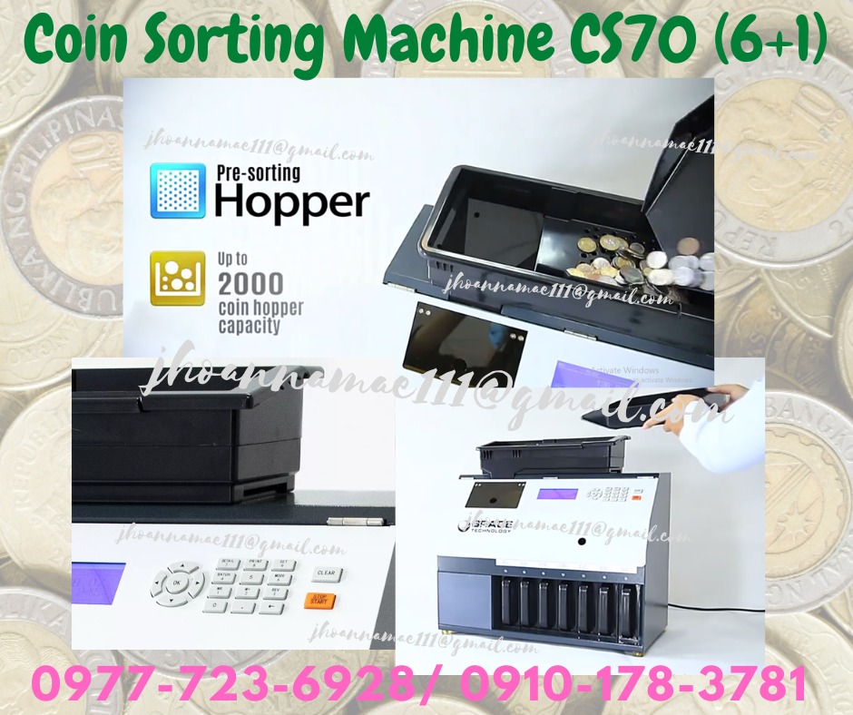 Coin Sorting Machine CS70 (6+1), Commercial & Industrial, Industrial