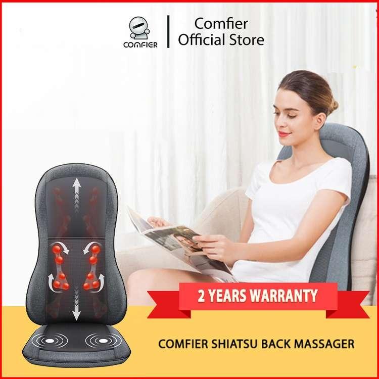 Comfier Vibration Back Massage Cushion with Heat,Massage Pad for Home