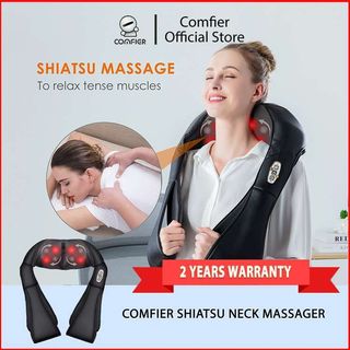 CF-3001 Full Body Massage Mat, Shiatsu Back Massager with Heat & 10 Motors  Vibrating Massage Mattress, Shiatsu Massage Pad for Bed,Massager for Neck  and Back,Thighs,Legs – Comfier Pte. Ltd.