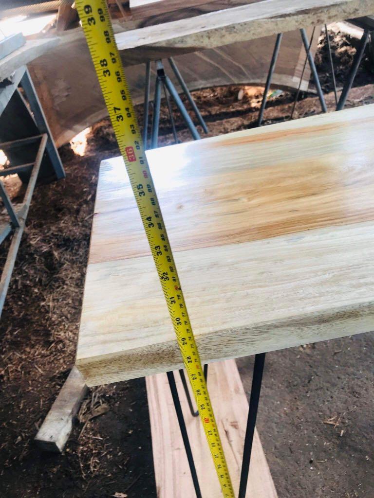 Console Table with Hairpin Legs (Category: Tables & Sets) located in Manila. Submitted by agnesdingescandor (Listing ID 1183203152, Image 1). Description: Console Table with Hairpin Legs Narra Solid Wood Whole Slab,No Joint .