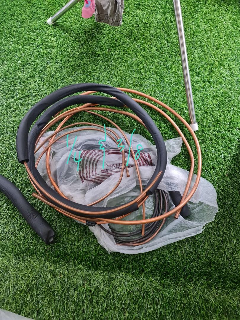 Copper pipe aircond, Furniture & Home Living, Home Improvement