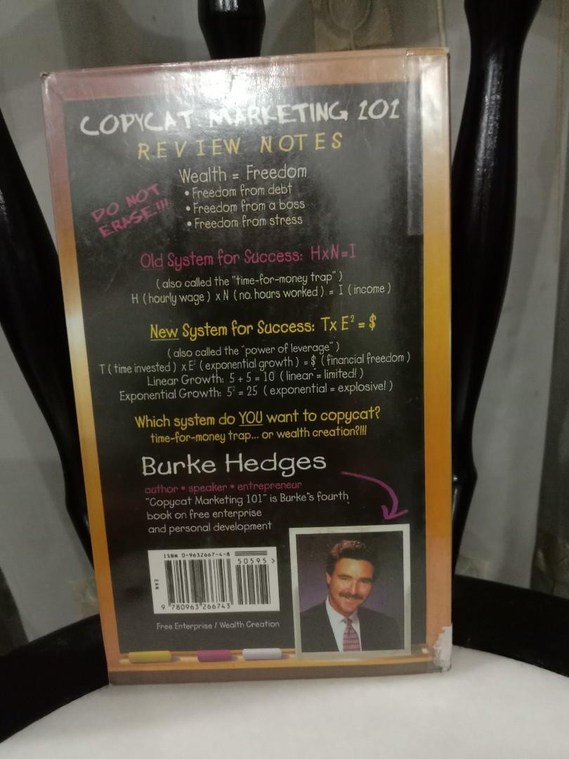 Copycat Marketing 101 by Burke Hedges, Hobbies & Toys, Books