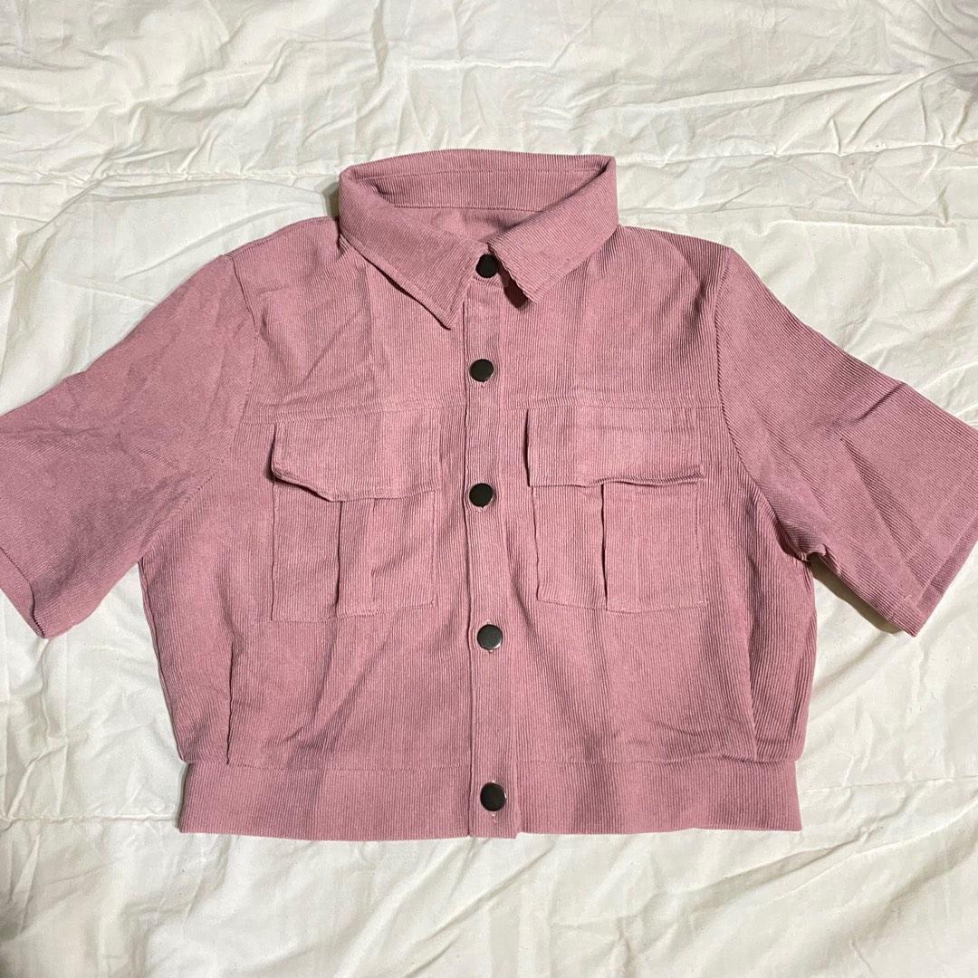Corduroy Flap Pocket Blouse \u0026 Pants 