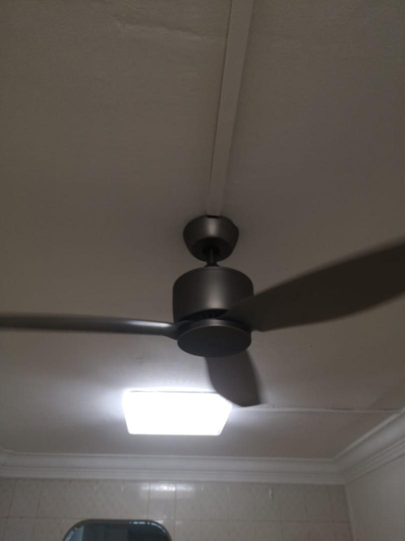 Crestar ceiling fan + remote, Furniture & Home Living, Lighting & Fans