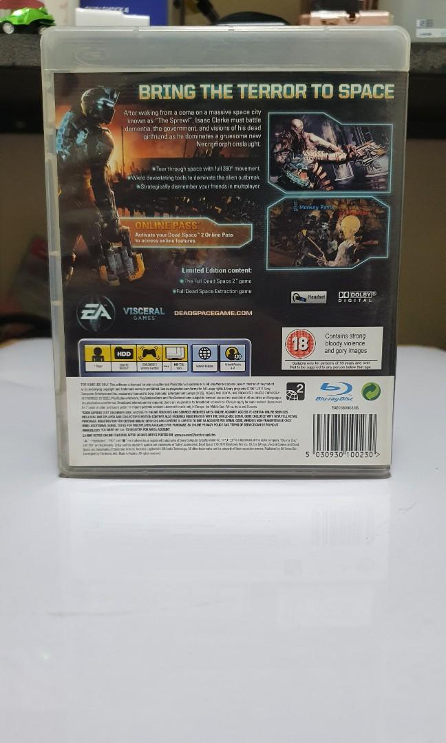 Dead Space 2 Limited Edition ( Sony Ps3 , region 2) (Category: PlayStation) located in Quezon City. Submitted by itemsforadoption (Listing ID 1183133789, Image 2). Description: Rfs: Its 2022! Happy New Year. Now is a time to be joyous and declutter. And I'm doing just that this season. Dead Space 2 is a 2011 survival horror game developed by Visceral Games and published by Electronic Arts. It was released for PlayStation 3, Windows, and Xbox 360 