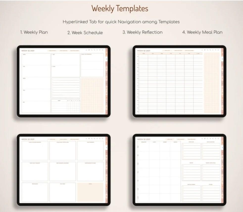 DEdge Planners Co Digital Planner 2022-2023 (Printable Planner ...