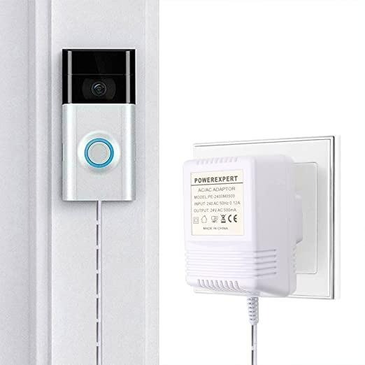 Doorbell Transformer, 24V/500mA Supply Power Adapter with Doorbell