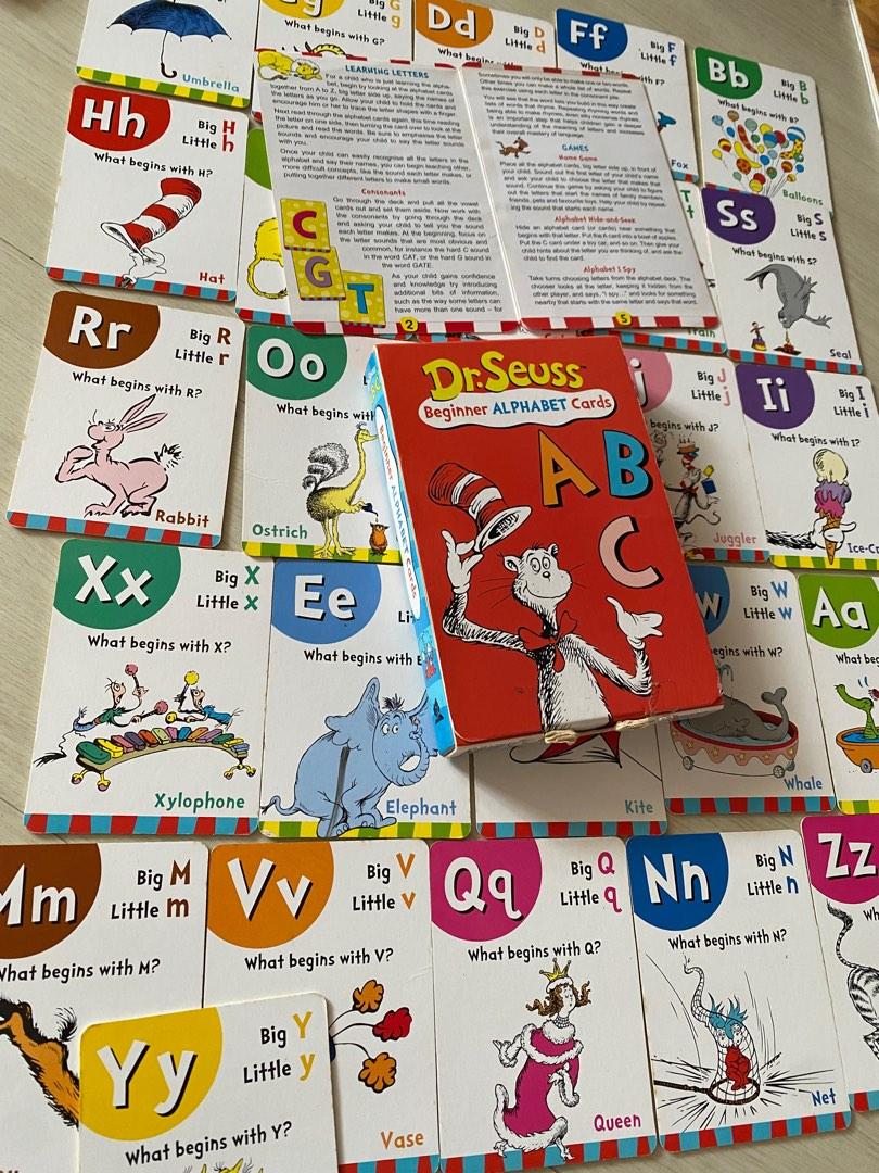 Dr Seuss Beginner Alphabet Cards, Hobbies & Toys, Books & Magazines