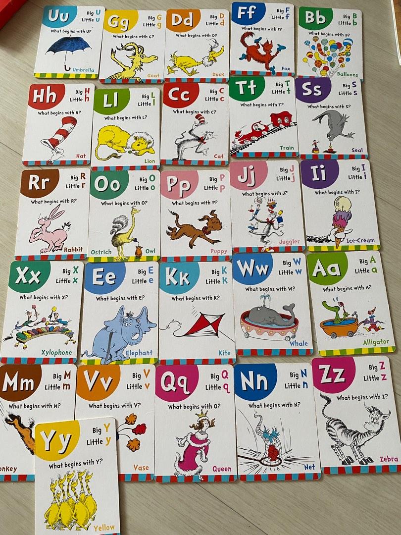 Dr Seuss Beginner Alphabet Cards, Hobbies & Toys, Books & Magazines