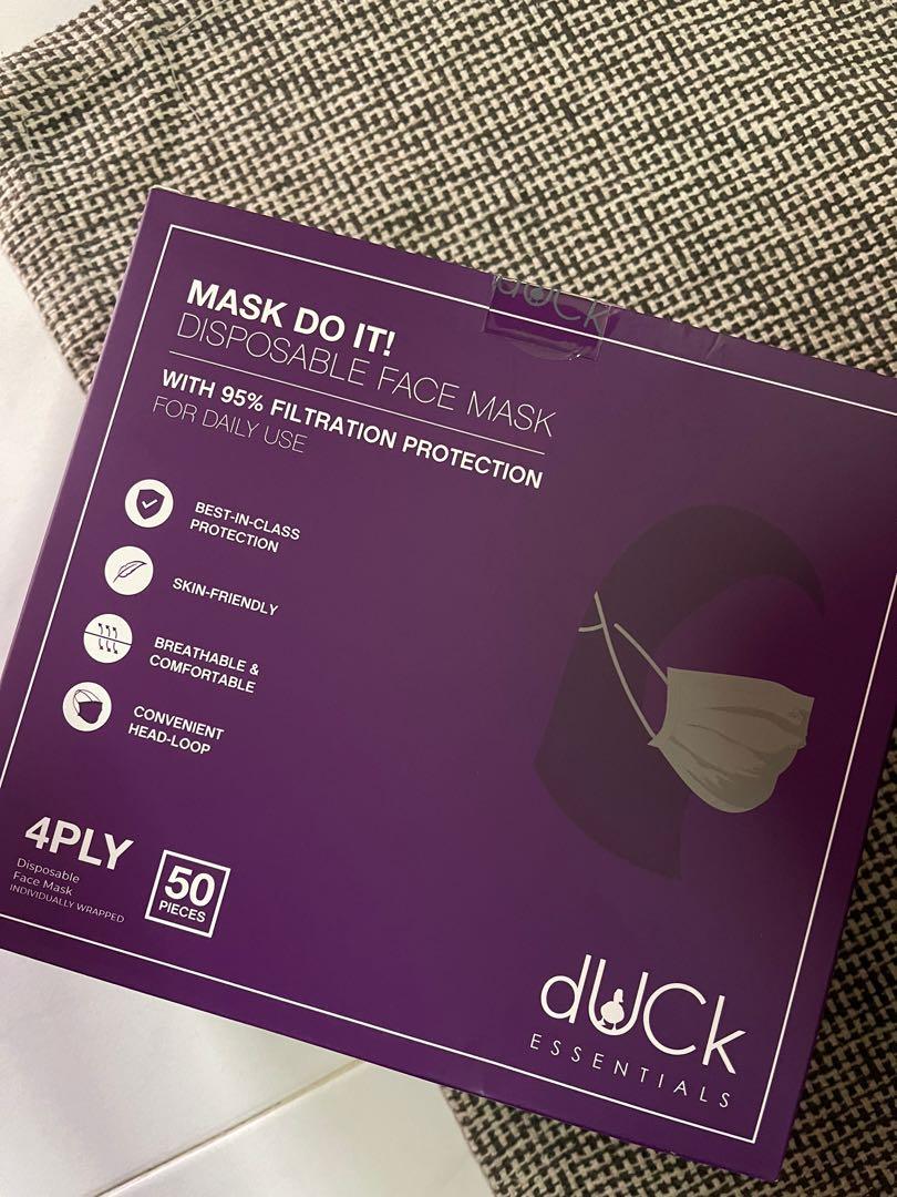 DUCK Disposable Face Mask, Health & Nutrition, Face Masks & Face