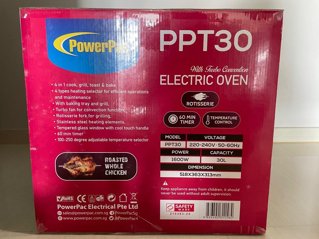 Electric Oven 30L PowerPac, TV & Home Appliances, Kitchen Appliances