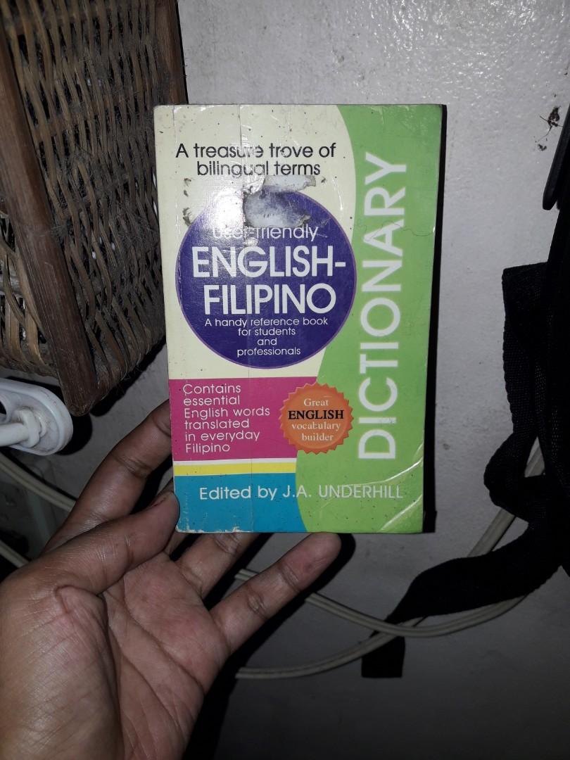 User Friendly EnglishFilipino Dictionary pocket sized book, Hobbies