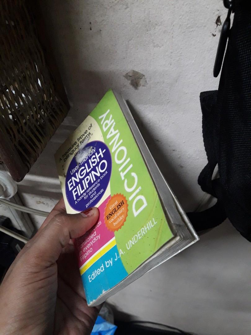 User Friendly EnglishFilipino Dictionary pocket sized book, Hobbies