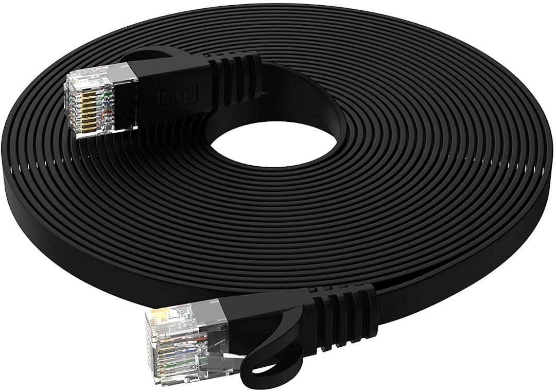 C2G CAT6 Ethernet Cable - 2 Meter Black Network Patch Cable For Gigabit Internet