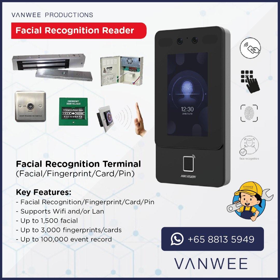 Facial Recognition Door Access System Installation Package for Offices ...