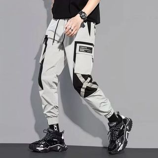 Fashions Cargo Reflective Pants Men Korean Japanese Streetwear Pants Mens  Hip Hop Tactical Pants Jogger Chinos Trousers 5XL