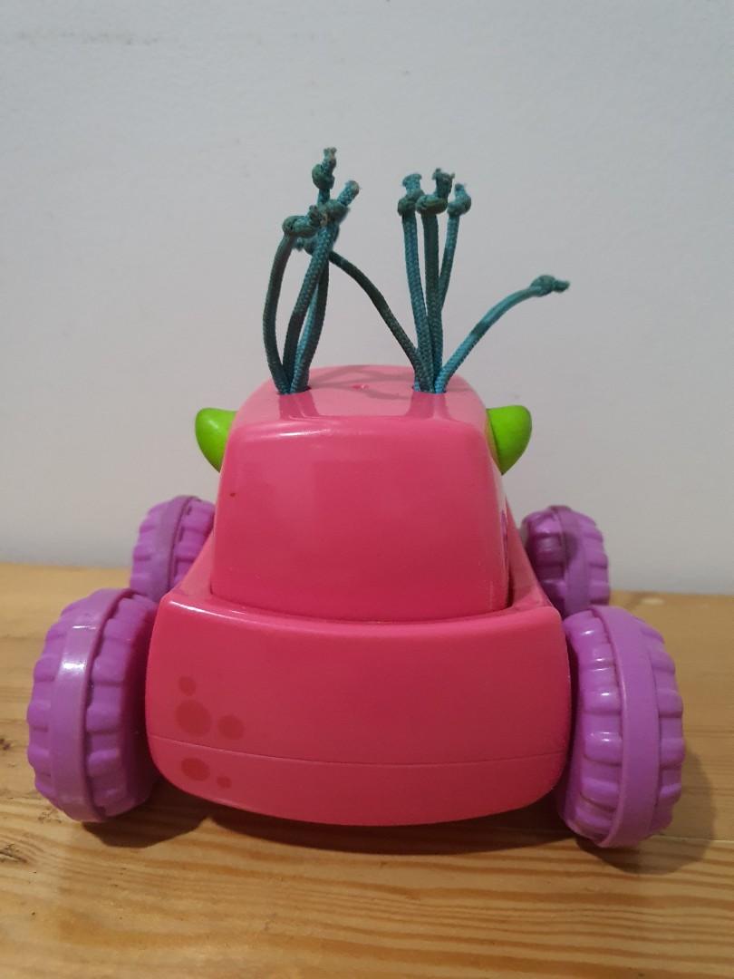 Fisher Price Press n Go Monster Truck Pink Mobil Mobilan Anak, Bayi