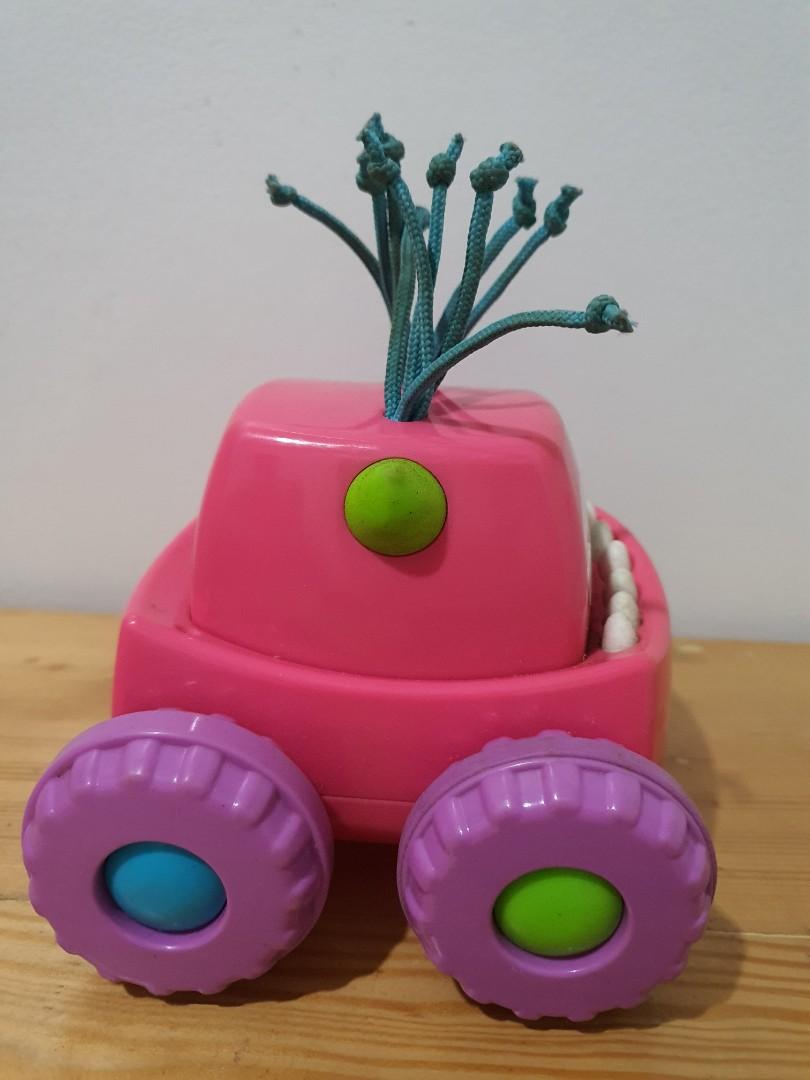 Fisher Price Press n Go Monster Truck Pink Mobil Mobilan Anak, Bayi
