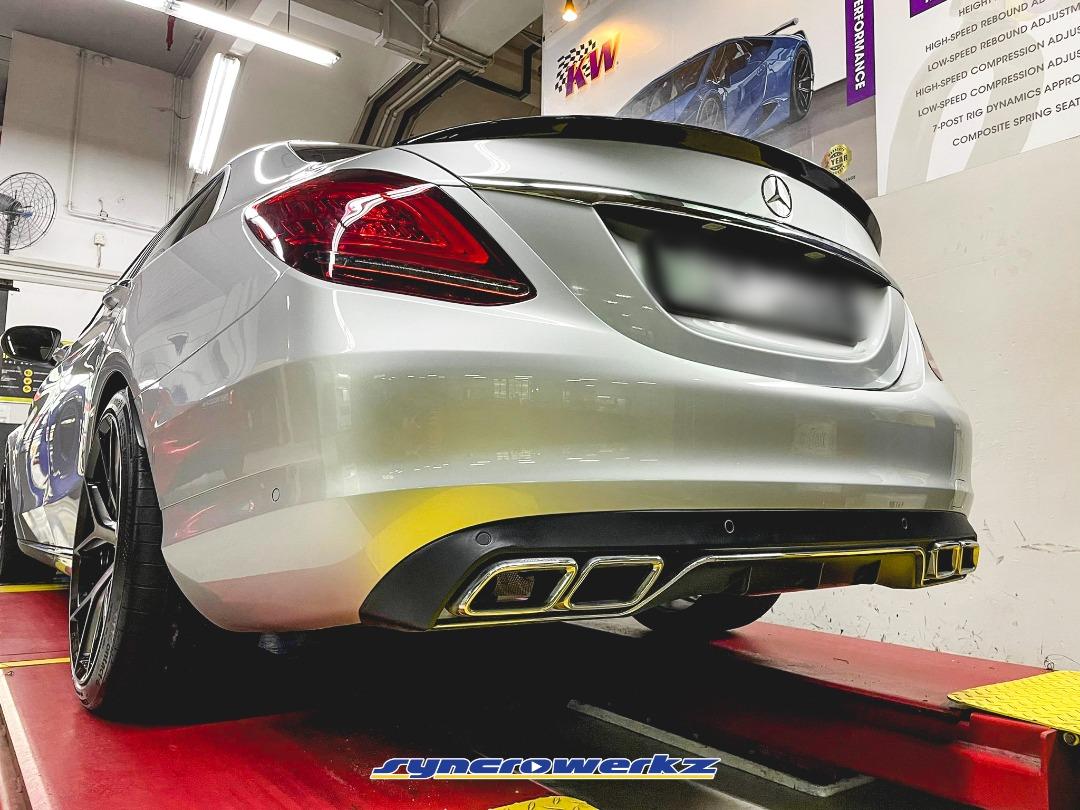 FOX Cat back Exhaust System for Mercedes C180 W205 Stainless steel