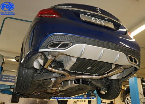 FOX Cat back Exhaust System for Mercedes C200 W205 | Stainless steel ...