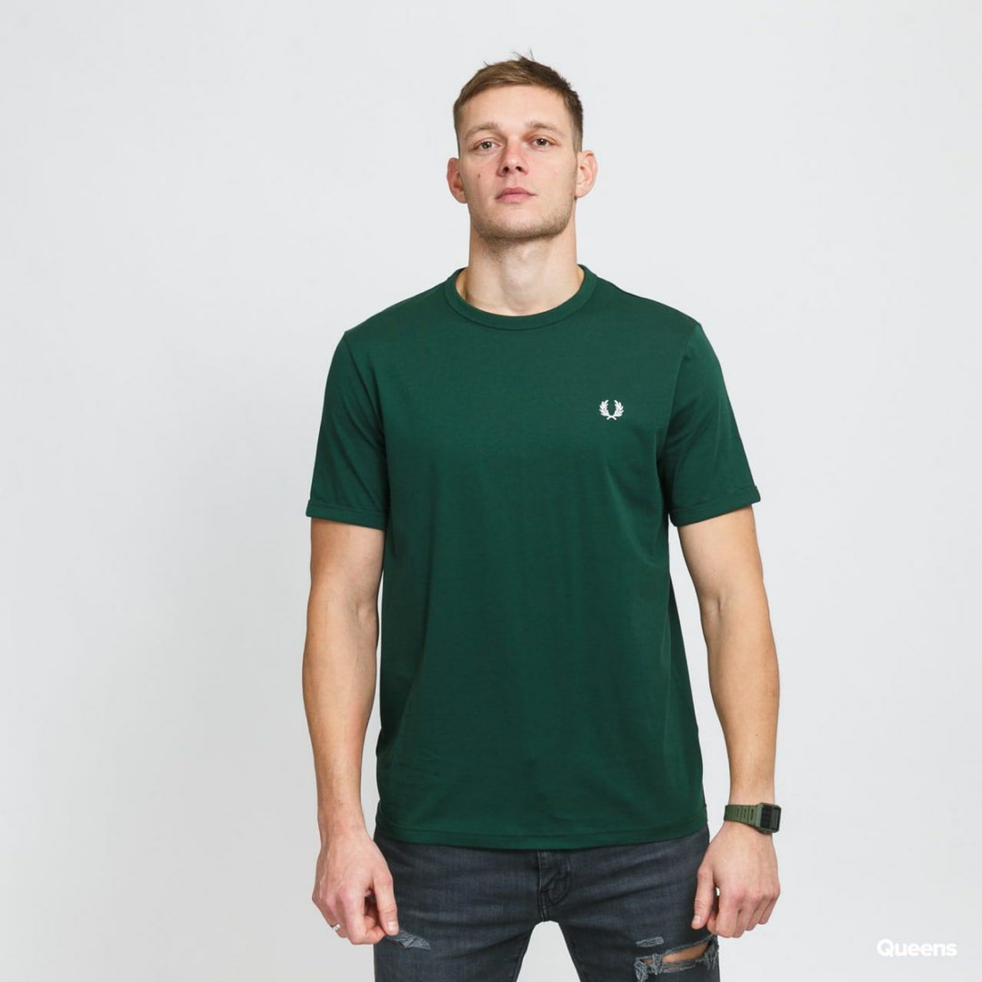 Fred Perry Ringer T Shirt Ivy Color Green Size S 47cm Size M