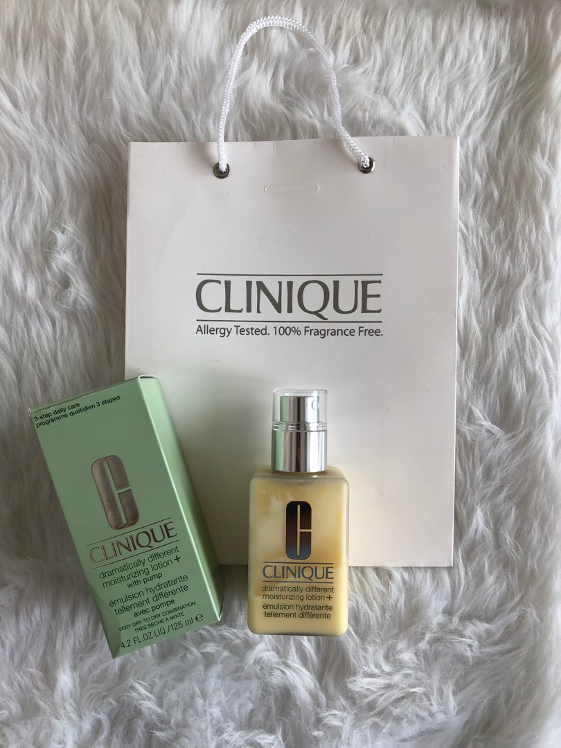 (FREE FACIAL WASH) Clinique moisturizing lotion with pump, Beauty