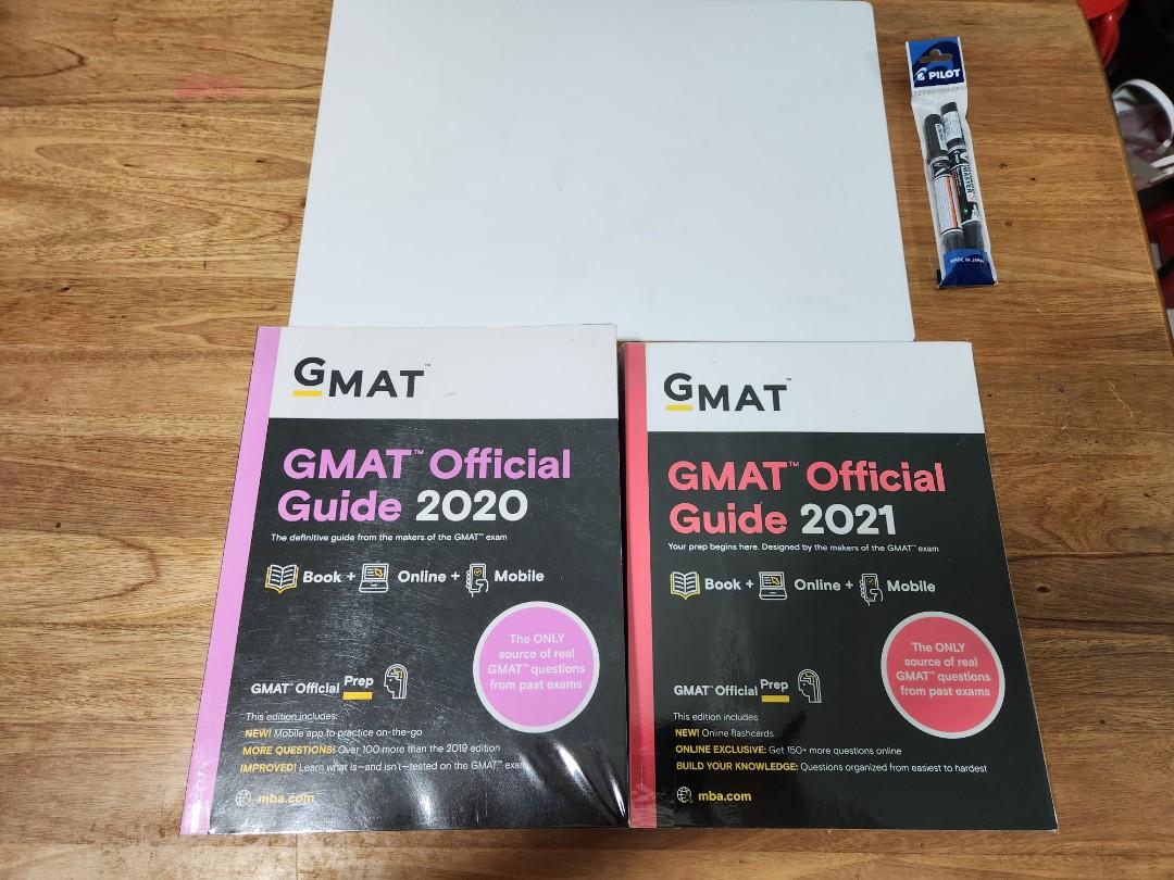 GMAT Guide Bundle New 2020 & 2021 with FREE whiteboard, markers, and